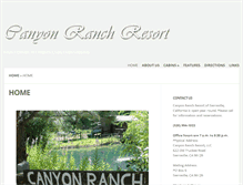 Tablet Screenshot of canyonranchsierraville.com